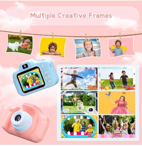Image of DIVINE Kids Camera for Girls Boys,Kids Selfie Camera 13MP 1080P HD Digital Video Camera for Toddler,Christmas Birthday Gifts for 4+ to15 Years Old Children (DDC-99)