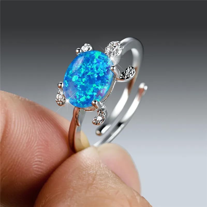 Bague ajustable grand ovale multicolore pour en finir avec les problèmes de taille