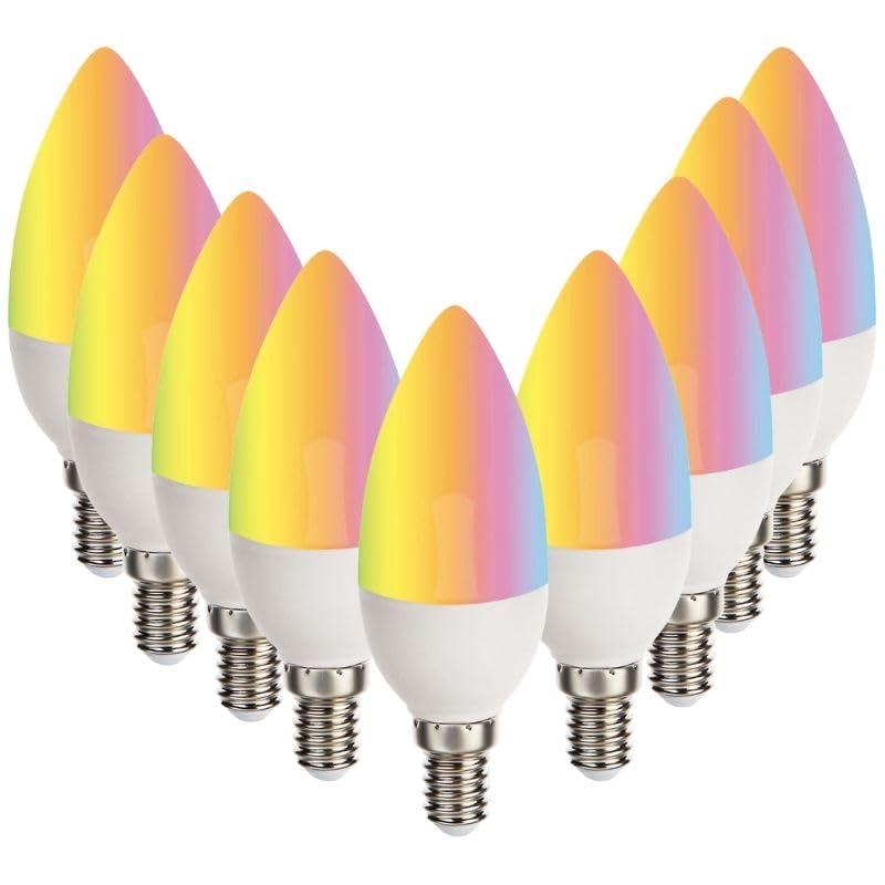 Silumen Ampoule LED Connectée Wifi E14 5.5W RGBW C37 - Pack de 10