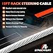 Steering Cable–SSC13415 Rack & Pinion Mechanical, 15ft Back Mount Single Cable, Compatible with Seastar/Teleflex SH5210P,SH5230P,SH91610P,SH91630P Helm Units & SB39526P, SB39544P (NFB) Bezel Kits