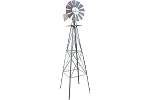 Outvita 8FT Ornamental Windmill Planter