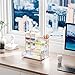 Marbrasse Mesh Pen Holder for Desk, Multi-Functional Pencil Organizer with Drawer, Desk Organizers and Accessories for Office Art Supplies (White)