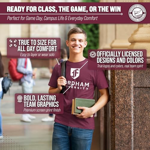 Image of NCAA Gameday Cotton T-Shirt for Men and Women | Officially Licensed NCAA Tee - Preshrunk Ring-Spun Cotton - Screen-Printed Team Logo