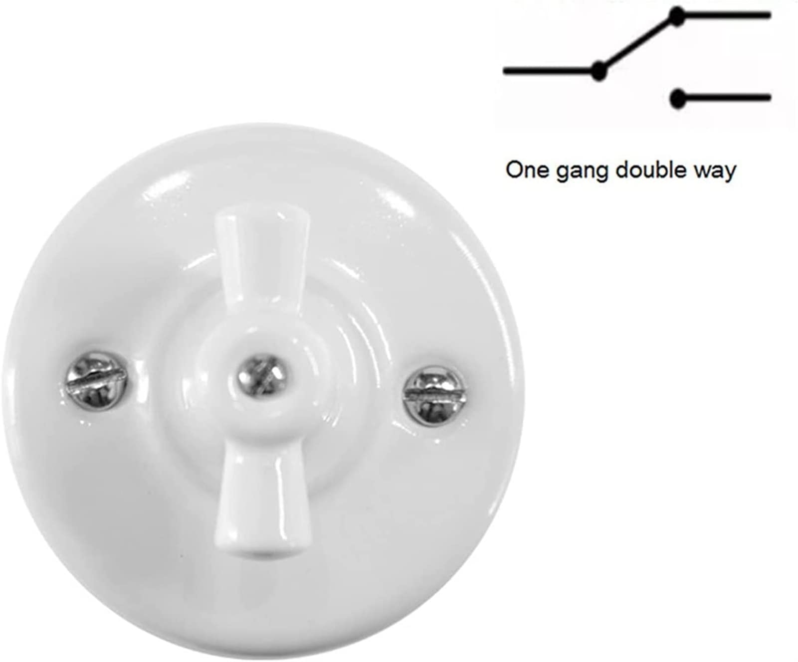 Switch Encoder Retro Rotary Vintage Porcelain Light White