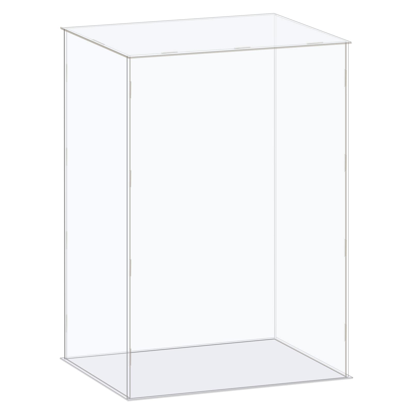Muiltvoe Acrylic Display Case Box Clear Dustproof Protection Showcase 36x26x26cm for Collectibles Display