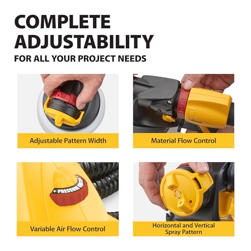 Image of Wagner SprayTech 0529090 FLEXiO 4000 Stationary HVLP Paint and Stain Sprayer, Sprays Most Unthinned Latex, Includes Two Nozzles, iSpray Nozzle and Detail Finish Nozzle