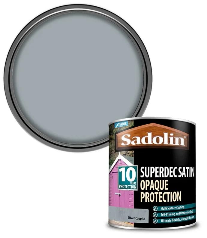 Sadolin Superdec Satin Opaque Wood Protection - Silver Coppice - 2.5L