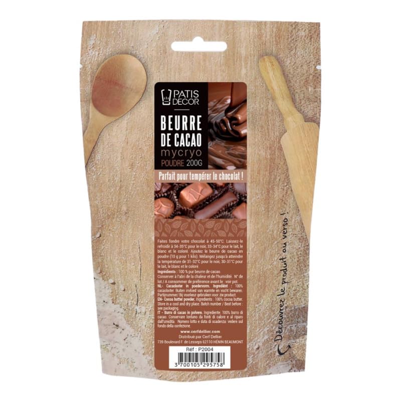 Beurre de cacao Mycryo en poudre - 200g