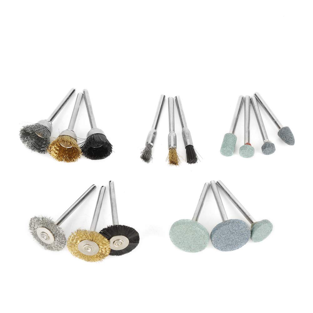 Juego de Accesorios para Herramientas Rotativas, 242 Piezas, Banda de Lija, Varilla de Papel, Broca, Rueda de Resina Negra, para Pulir, Grabar, Cortar, Taladrar con Caja
