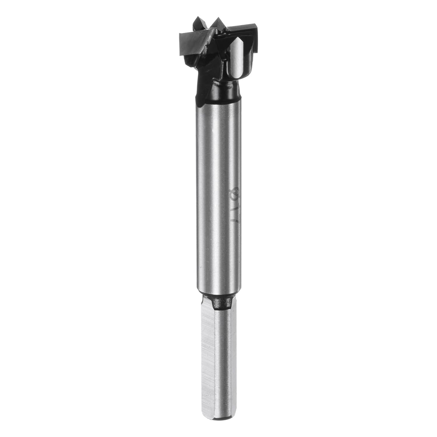 M METERXITY Forstner Drill Bit for Woodworking, 21/32in (17mm) Carbide Tip Triangle Shank Hinge Cutter for Hard Wood/Plastic/Plywood/MDF, Wood Hole Drilling Opener