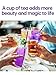 TeeLux Butterfly Pea Flower Powder, Natural Butterfly Pea Flower Tea for Blue & Purple Drinks and Food Coloring, Caffeine-Free, 7oz/200g
