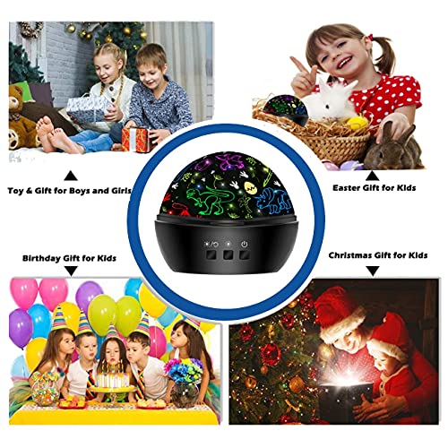 Hongid Dinosaur Toys For 3-8 Year Old Boys,Dino Projection Kids Toys For 3-8 Year Olds Boys 2 In 1 Car Toys For 2-10 Year Olds Boys,Chirstmas Xmax Birthday Gifts For 2-10 Year Olds Kids Toddler Toys #TOP3