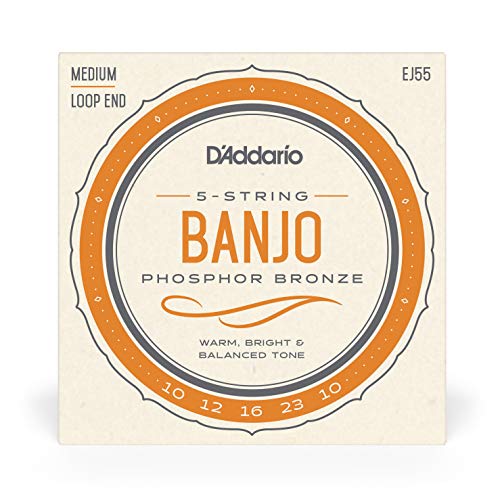 D’Addario J55 Jeu de corde pour Banjo - Les Beatles, Paul McCartney, John Lennon, RIngo Starr, George Harrison D'Addario J55 Jeu de corde pour Banjo – Image 3