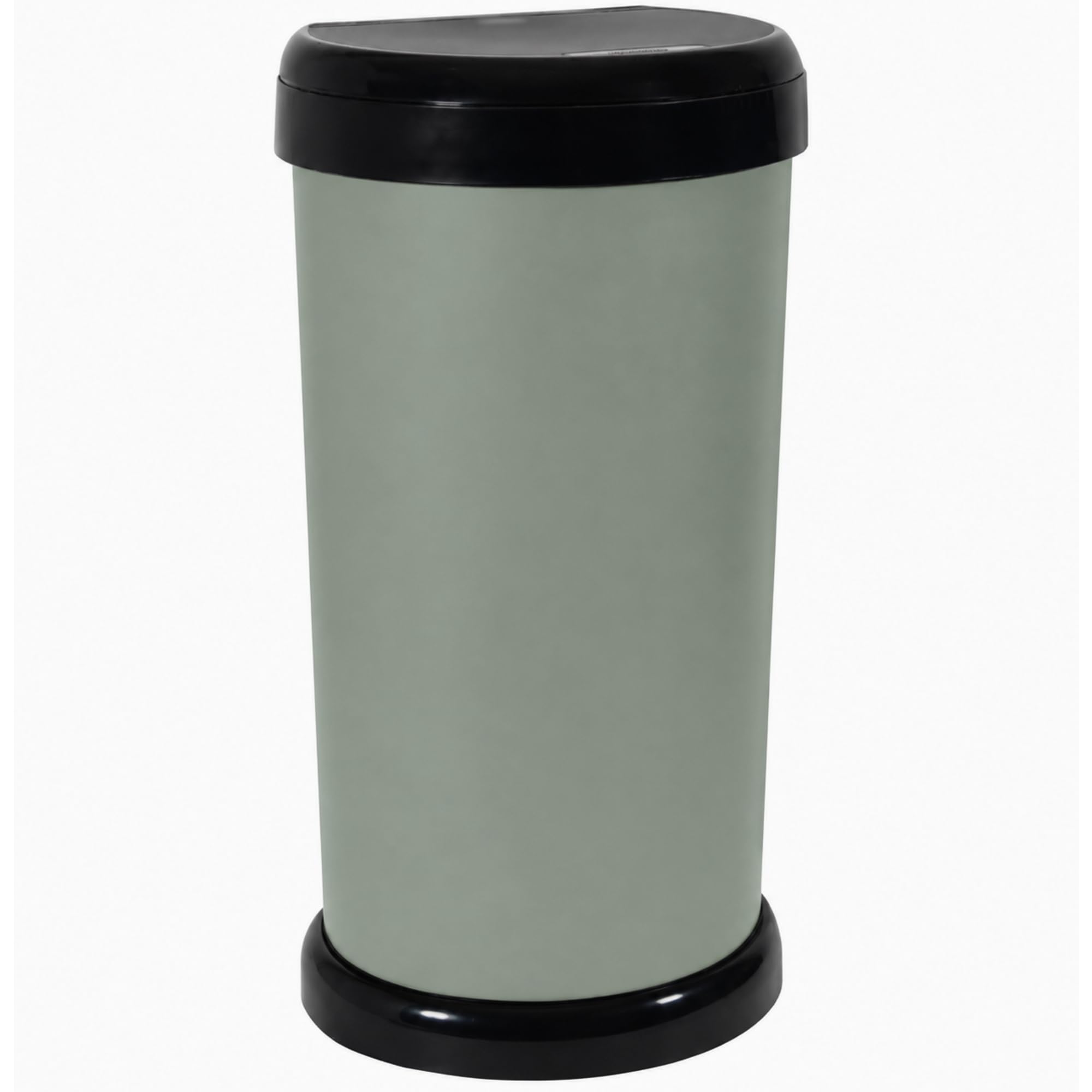 KetoPlastics 42L Sage Green Touch Top Kitchen Bin Plastic Waste Bin