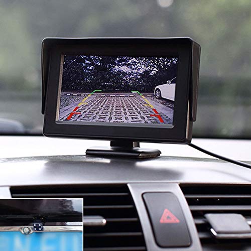 Image of Polarlander HD Mini 4.3 inch Monitor Digital TFT LCD 800 * 480 in-Dash Parking Video System Parking Assistance 2 RCA Screen for Car