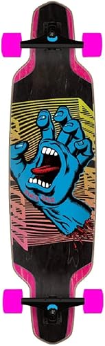 Santa Cruz Split Hand Drop Down Cruiser Skateboard, 9.5"x37.5"