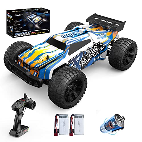Holyton Remote Control Car 1:10 Scale RC Cars 48+ KM H High Speed 40+ min Play , 4WD All Terrains Off Road Monster Truck for Adults and Kids Hobby RC Truck Vehicle, 2 Battery Crawler Toy Gift for Boys