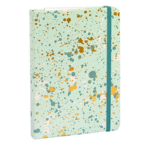 Idena Sparkle Mint 12251 Notebook, Squared, 14 x 20 cm, 192 Pages, 100 g/m², with Document Pocket