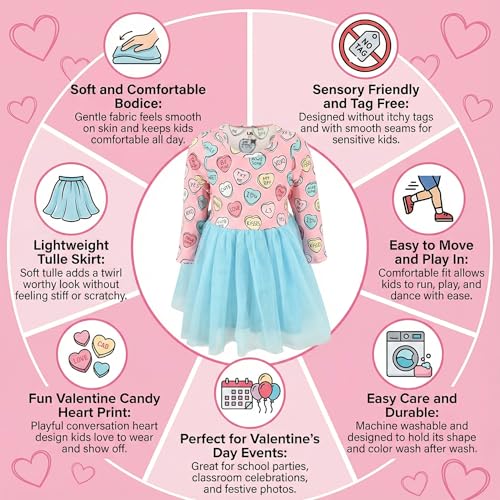 Image of Girls Long Sleeve Tulle Tutu Dresses for Kid and Toddler