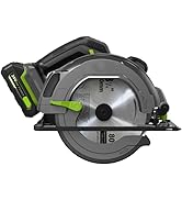WOODSTARTER Cordless Jig Saw with Brushless Motor, 3 Adjustable Speed Settings, 45°-90° Cutting A...