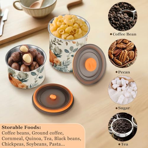 Contenedor hermético 900ml acero inoxidable para café miniatura 6