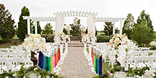 Kingsnow Pastel Rainbow Ribbon Garland 40 Inches For Baby Shower, Birthday Party Decoration,Nursery, Rainbow Banner,Photography Prop Banner Backdrop Decor #TOP5