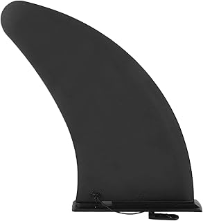 11in Surf SUP Fin PVC Fixed Socket Type Black Center Stabilizer Attachment Paddle for Longboard Surfboard Removable Surfboard SUP Fin