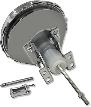 9 Single Diaphragm Power Brake Booster Chrome For Chevelle El Camino