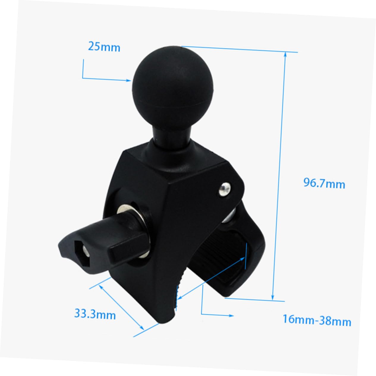 3pièces Support De Téléphone pour Support Métallique à Libération Rapide Noir Accessoire Pratique pour Guidon De Vélo Et VTT Design Léger Et Ajustable Anti-dérapant