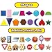 32 Shape and Color Magnets with Real World Objects for Comparison & Associative Memory, Perfect for Preschool Learning