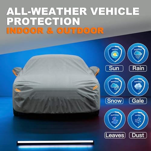 Image of Kayme Heavy Duty Car Cover Custom Fit Subaru Legacy (2006-2025) Waterproof All Weather for Automobiles, Full Exterior Covers Sun Rain UV Protection.（Deliver About 3-10 Days）