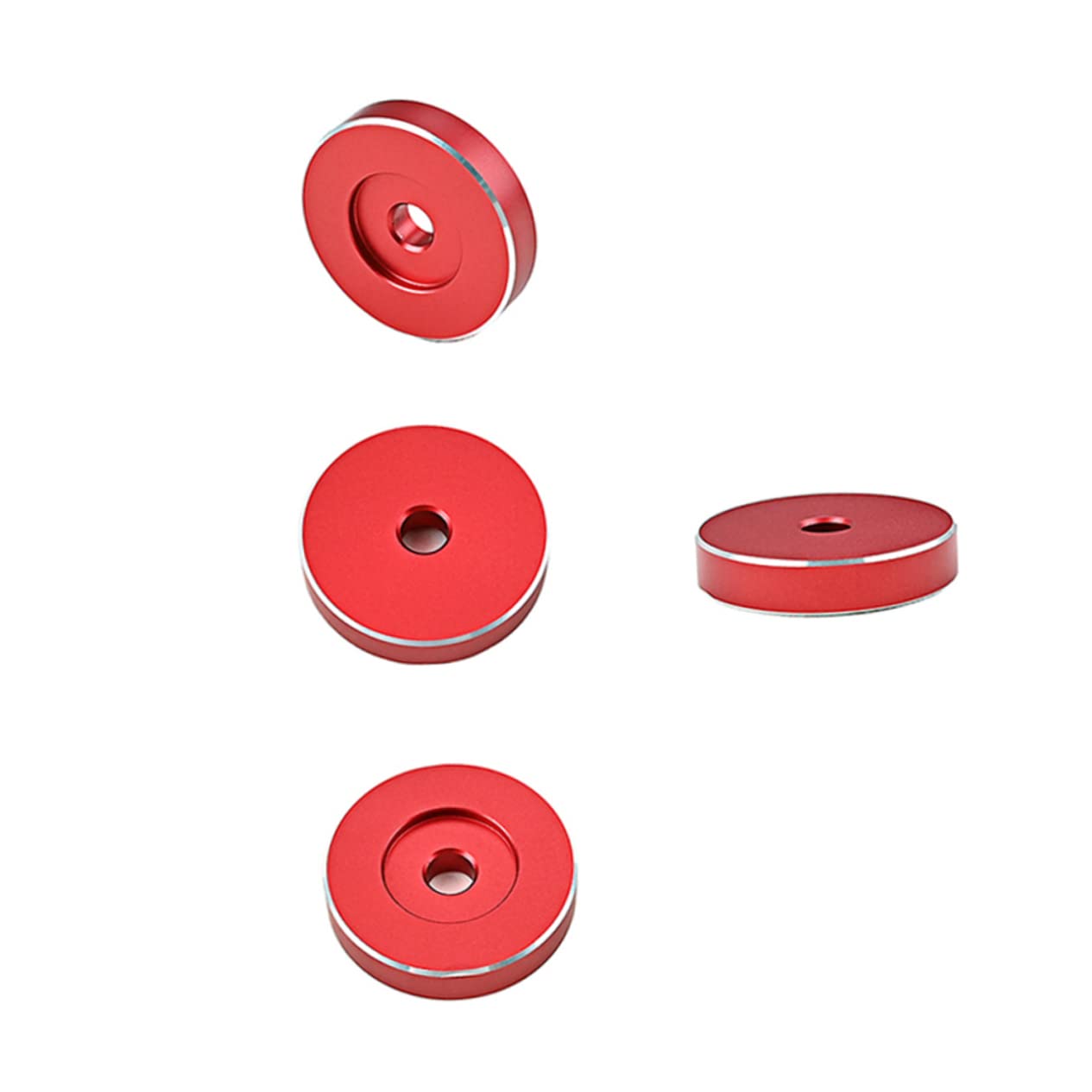 Gadpiparty 5pezzi Adattatore Per Giradischi Alluminio Compatibile Con Dischi Vinile Design Portatile e Facile Da Pulire Alta Stabilità e Durabilità Per Collezionisti Di Dischi