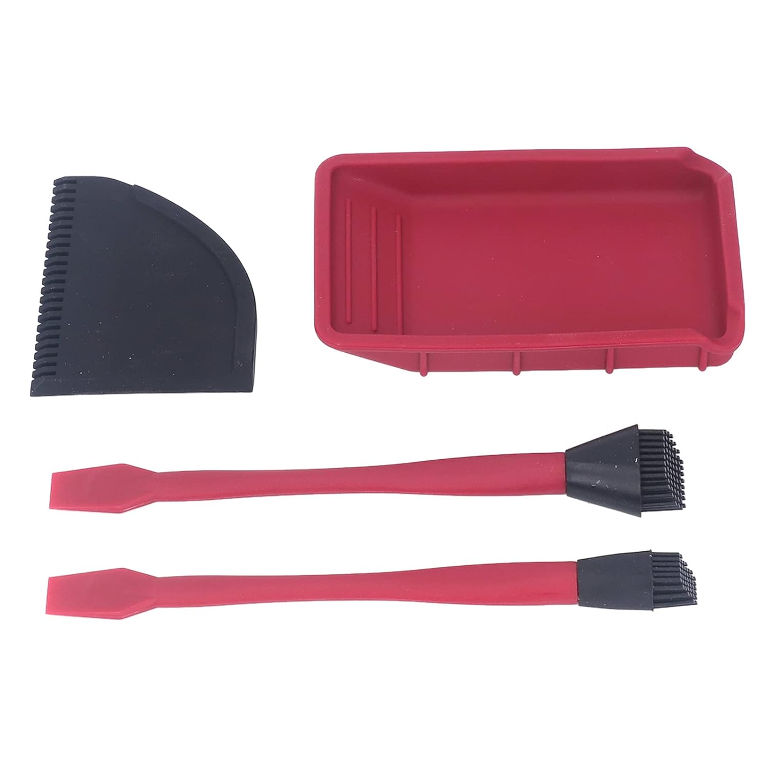 Silicone Glue Applicator Kit with 2 Brushes 1 Comb for Woodworking Adhesive Spreading and Easy Application
