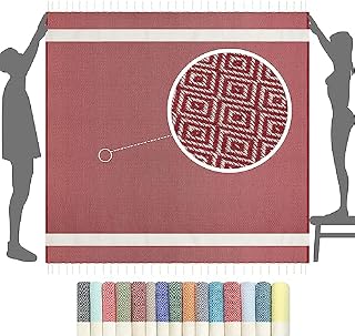 Beach Towel cotton 200 x 100 Extra Large, wearable & sand free | hammam Turkish Beach Towels for adults | Holiday Essentials women & men, Fouta Towel, pool travel Beach Accessories, sun lounger towels