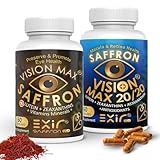 Computer Phone Digital Advanced Eye Health Supplement Combo with Saffron Lutein Astaxanthin Zeaxanthin – Support Vision Clarity, Blue Light Protection Macular Health, 2 Bottles - (120 Cap) VM20+VM