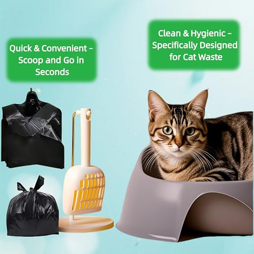 Image of 300 Count Black Small T-Shirt Poop Bags with Handles | Perfect for Dogs&Cats Waste Bags,Mini Car Trash Bags