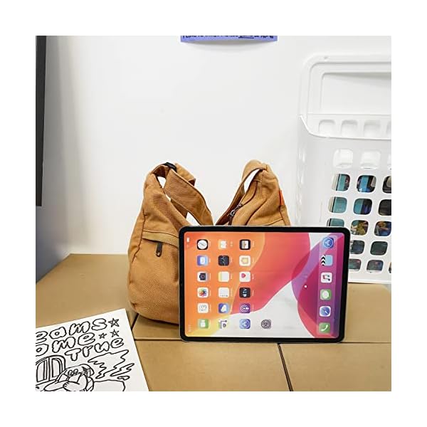 Canvas Casual Messenger Bag Hobo Crossbody Bag Canvas Shouder Tote Handbag for Women and Men