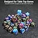 SIXPOINTS 48Pcs 12mm MTG Counter Dice Plus 1 Life Counters +1/+1 Tokens 4 Color 6 Sided Dice Set with Case for Magic The Gathering, MTG, TCG, Card Games Accessories (Red & Green & Blue & Purple)