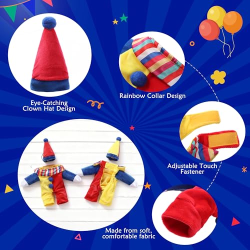 Disfraz de payaso para perro talla XL miniatura 2