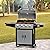 MASTER COOK Outdoor Propane Gas Grill, 4-Burner Gas Grill with Side Burner Liquid Propane Gas Grill BBQ Gas Grill, Stainless Steel Gas Grill, Silver Black