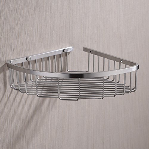 Orhemus IOH-CNS-001 304 Stainless Steel Shower Caddy Corner Basket Shelf Bathroom Organizer Wall Mounted Storage thumb #4
