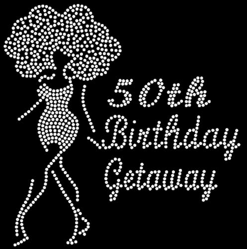 Euroly 50th Birthday Getaway Girl with Cool Wig for Afro Girl