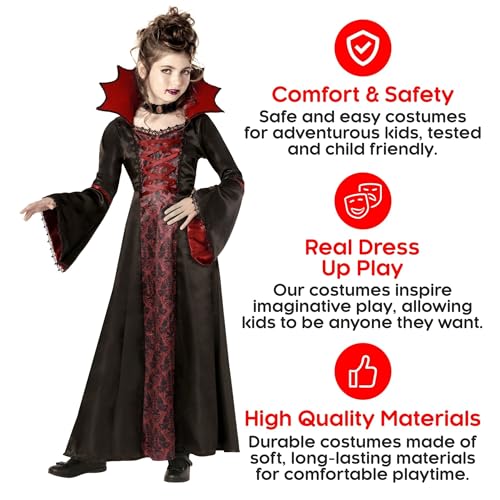 Disfraz de vampiro para niñas Halloween miniatura 7