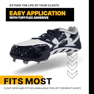 Molded Cleat Toe Protector, Softball & Baseball Cleat Cover Toe Protectors for Shoes & Cleats - Fits Most Sizes and Styles, Blue, Right Cleat