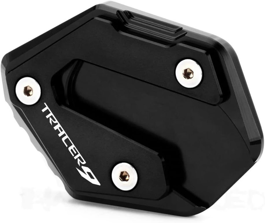 DEHIWI for Ya&maha Tracer 9 9GT 2020-2022 Motorcycle Foot Support Side Stand Cover Foot Stand Extension Pad CNC Support Plate Enlarger Pad Anti Slip (Color : 1)