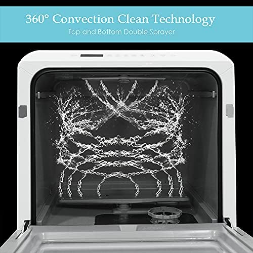 Compact Mini Dishwasher with 6 Programs & 5L Water Tank - Image 6