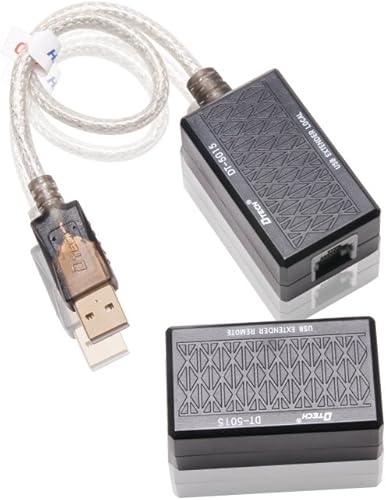 Miniatura 6 de DTECH Adaptador de extensión USB USB a RJ45 Extensor sobre Cat5 Cat5e Ethernet Cable Set conexión hasta 200 pies