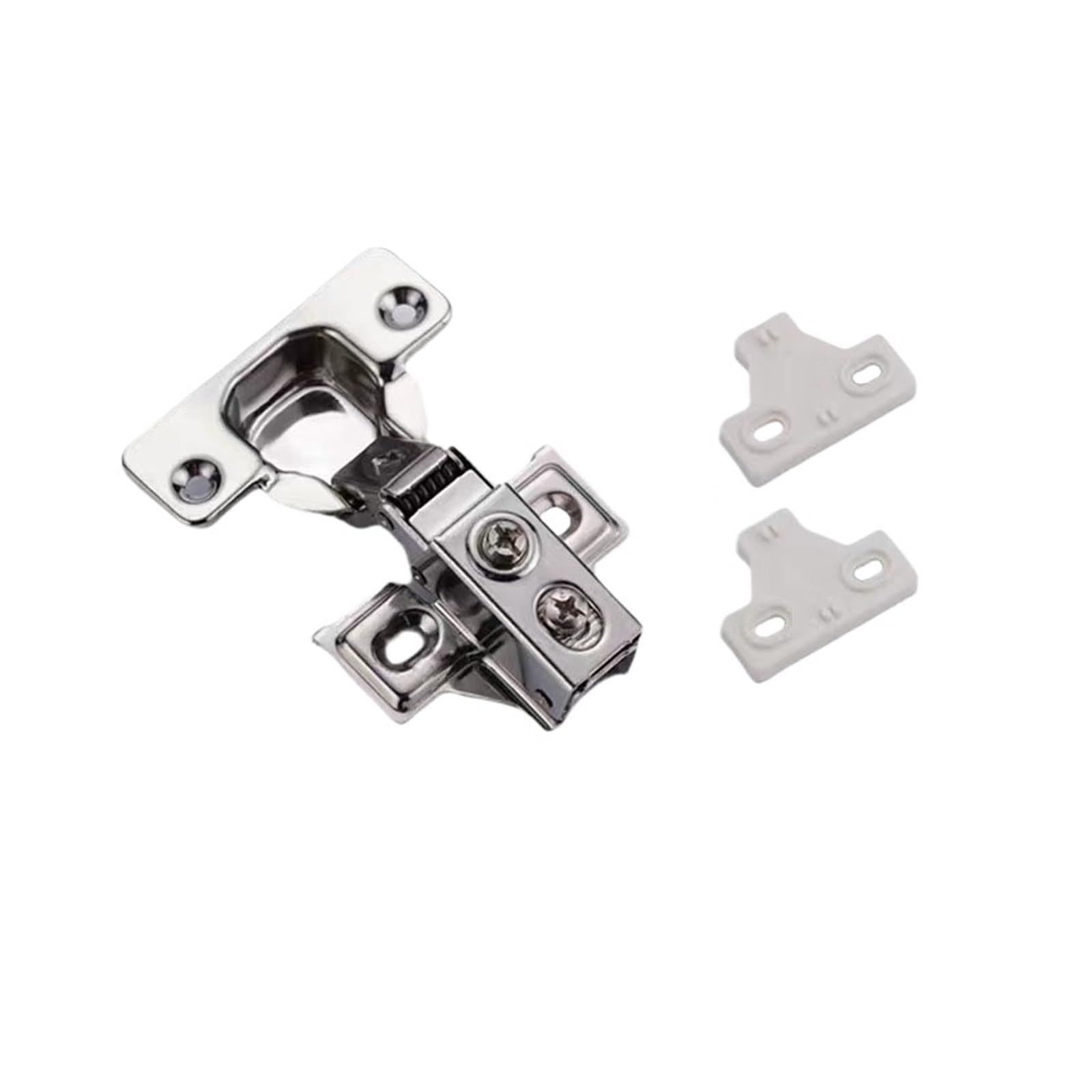 Iklaaqetbxps Insert Embed 1 Pc 35Mm Cup Short-Arm Stainless Steel Hydraulic Hinges, Buffer Damper For Narrow Side Cabinet Doors(Insert Embed 1 Pc)