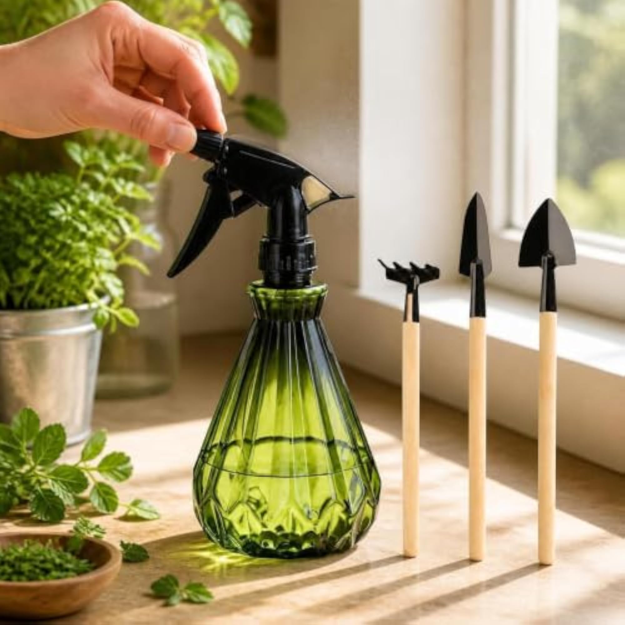 Handheld Plant Mister Spray Bottle for Gardening, 2-Pack