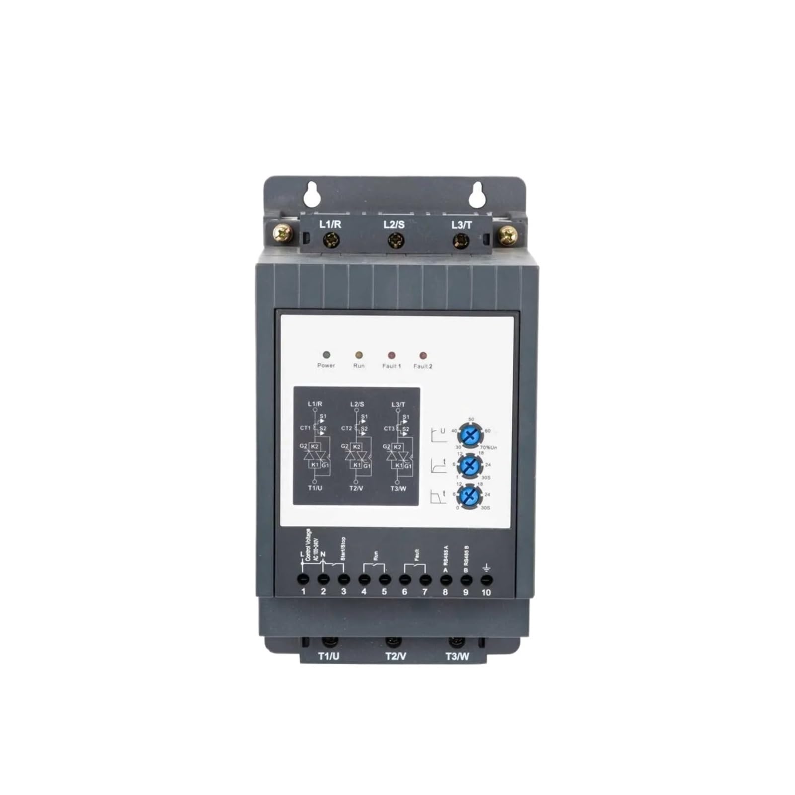 3-Phasen-Softstarter SSR4075-A-3P3 12 VDC 400 V 37 kW 75 A